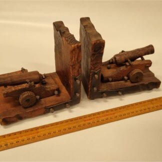 Cannon Bookholders x2 (Cherry Wood) (56)