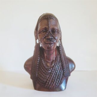 Wooden Masai Bust from Kenya (357)