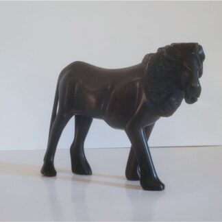 Hand-carved Mahogany Lion